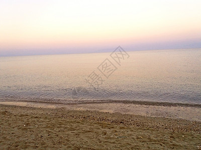 早上地中海 在希腊 升起旅行热带阴影太阳伞海面海岸海洋巨石水面断路器图片