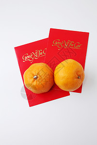 中国新年风俗节日繁荣季节橙子信封仪式水果红色传统图片