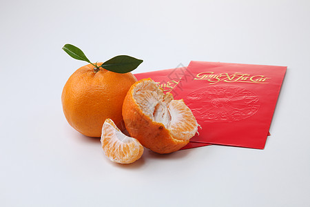中国新年传统运气季节节日红色喜庆展示季节性水果橙子图片