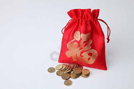 幸运袋传统小袋物品假期纺织品喜庆季节风俗运气礼物图片