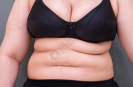肥胖女人 肚子肌肉健康发型组织腰部橘皮饮食重量皮肤女士尺寸减肥女性图片