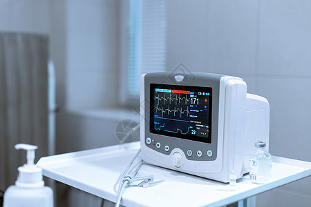 医院剧院的心率监测器 医疗生命征兆图片