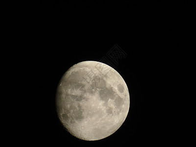 夏天在黑暗的天空下半月科学轨道月亮月光星星地球月球辉光星系卫星图片