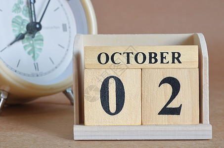 10月2日周年办公室标题手表生日立方体纪念日广告森林日历图片