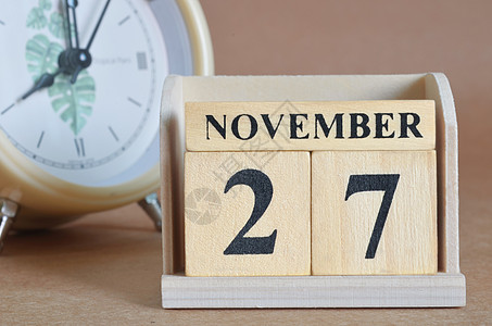 工作日历11月27号标题手表广告日历礼物假期销售笔记数字学习背景