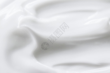 纯白奶油质料作为抽象背景 食品物质或有机化妆品酸奶牛奶美丽奶油状柔软度鞭打白色海浪版税科学图片