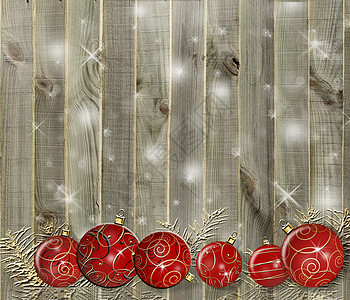 圣诞节背景     粗木板上的豆树的和枝子图片