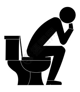 男人图标思想家互联网wifi浴室思维洗手间男人游戏上网思考背景