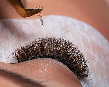女性眼目与长眼睛鞭笞 15程序治疗女士女孩沙龙补丁镊子化妆品图片