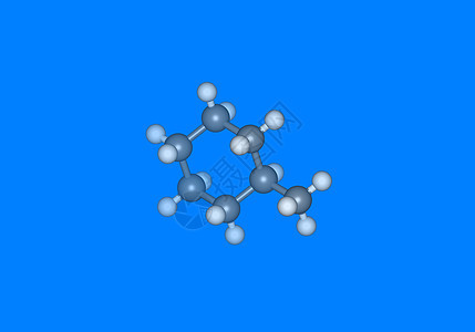 带有原子的甲基六氯环己烷分子型号图片