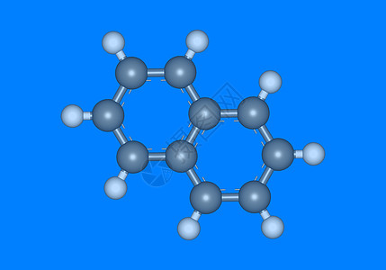 Naphtalene 原子分子模型图片