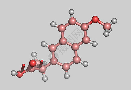 Naproxen 原子分子模型图片