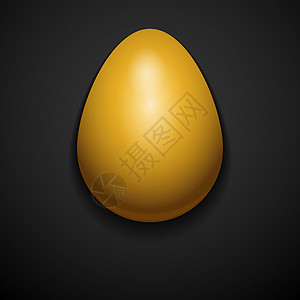 时尚有创意的黄金华丽的东面鸡蛋 洛戈模拟模版标志插图食物矢量金属金子艺术品装饰风格奢华图片