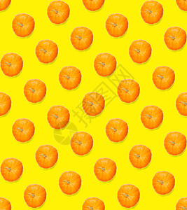 南瓜的无缝模式 秋天抽象无缝图案由黄色背景上的南瓜制成 南瓜品质模式橙子感恩收成假期植物农业季节市场饮食食物图片