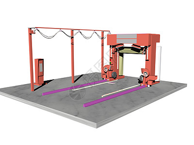 加油站现代洗车电机金属技术图片