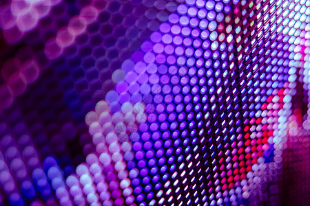 特写 LED 模糊屏幕  LED 软焦点背景 摘要圆圈电视红色投影仪桌子视频坡度控制板圆形紫色图片
