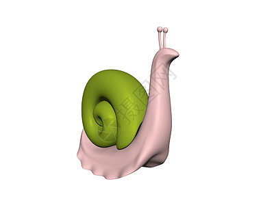 带绿色外壳的粉色蜗牛爬行动物痕迹粘液蜗牛壳住房图片