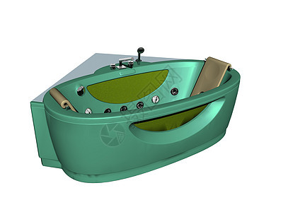 绿色龙卷风 配有配件漩涡水龙头浴缸龙头娱乐绿色淋浴背景图片