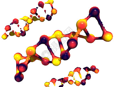 双重螺旋DNA作为遗传物质的载体科学黄色红色遗传学原子图片