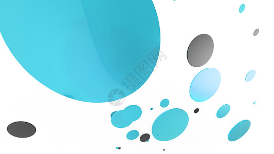 彩色背景上的天蓝色金属和不透明圆圈和圆柱体 图形设计的抽象背景与透明玻璃形状 3d 渲染图几何气泡汽缸圆柱框架演示广告几何学戒指图片