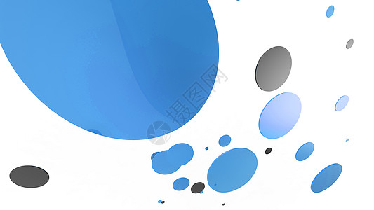 彩色背景上的蓝色金属和不透明圆圈和圆柱体 图形设计的抽象背景与透明玻璃形状 3d 渲染插图与灯光和阴影几何艺术圆柱汽缸横幅气泡广图片