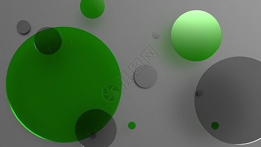 彩色背景上的绿色金属和不透明圆圈和圆柱体 图形设计的抽象背景与透明玻璃形状 3d 渲染图几何学汽缸气泡戒指几何横幅艺术演示圆柱广图片