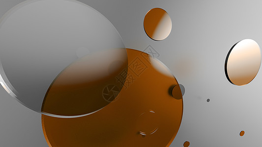 彩色背景上的橙色金属和不透明圆圈和圆柱体 图形设计的抽象背景与透明玻璃形状 3d 渲染图广告阴影框架圆柱墙纸艺术文稿圆柱形汽缸橙图片