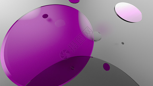 彩色背景上的紫色金属和不透明圆圈和圆柱体 图形设计的抽象背景与透明玻璃形状 3d 渲染图墙纸演示插图艺术框架几何学阴影横幅圆柱形图片