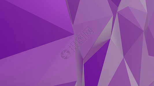现代矢量暗光紫紫外线背景 Render 3D晶体型图案 三维晶体马赛克三角形网络商业多边形钻石墙纸水晶折纸艺术背景图片