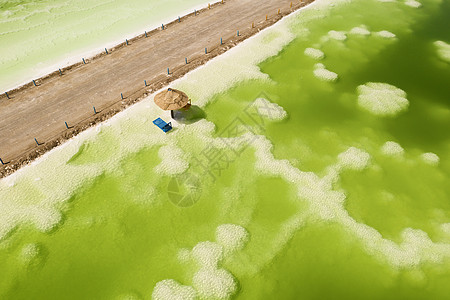 察尔汗质地绿色的高清图片