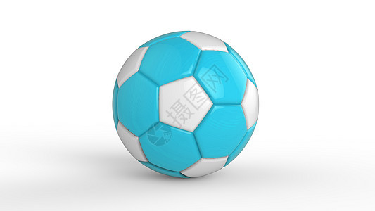 Azure足球塑料皮革金属织物球在黑色背景上被孤立 Footform 3d表示插图运动游戏锦标赛优胜者世界竞赛团队标识比赛乐趣图片