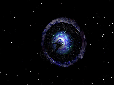 空间中的黑洞和虫洞太空宇宙涡流黑色旅行戒指图片