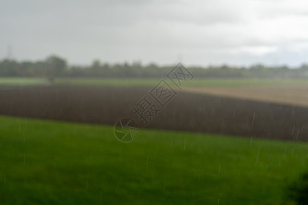 恶劣天气下大雨 在全国草原上暴雨太阳戏剧性森林环境地面雨滴荒野场地季节外表图片