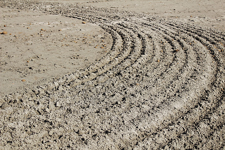 beac 上的沙纹纹理海岸地形天堂沙漠边界海岸线地面粮食几何螺旋图片