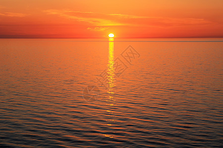 格鲁吉亚Adjara的黑海日落地平线太阳天空海洋反射液体海浪橙子墙纸阳光图片