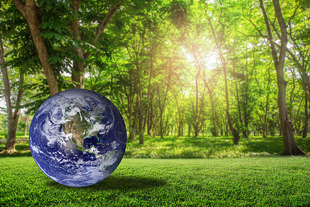 绿色草地上美丽的地球 大自然模糊不清 布OKE BAC晴天资源行星场地阳光生活世界生态季节商业图片