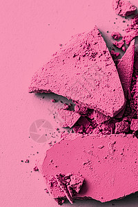 粉红眼影粉粉粉粉 作为化妆调色盘贴合 粉碎的美头饰纹理奢华刷子店铺女士灰尘美丽化妆品产品调色板图片