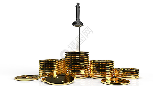 金银币 用于经营3D铸造绿色经济硬币渲染银行业投资商业人士债务3d图片