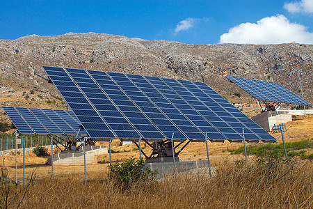 克里特岛太阳能电池板图片