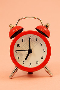 红提醒时钟时间金属早餐圆圈倒数数字苏醒拨号日程唤醒图片