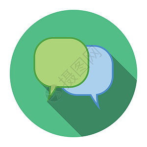 用于对话框的平面设计矢量插图概念 尖形泡泡讨论论坛白色讲话网络说话圆形气泡演讲信使图片