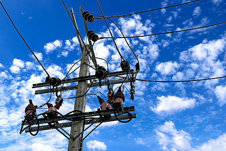 电站力量木材电气天空邮政电压绝缘子电源线金属技术图片