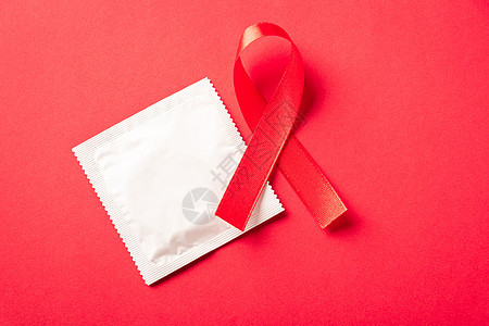 艾滋病毒 艾滋病癌症认识和避孕套的红领带标志世界环形生活控制帮助药品幸存者性别疾病徽章图片