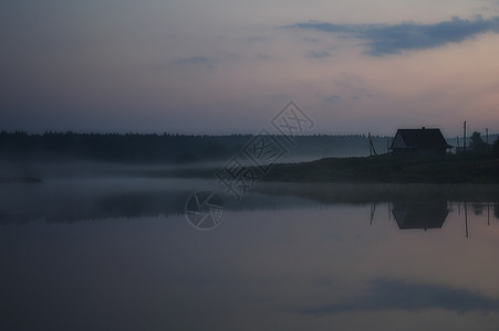 湖边的房子 白天晚上好池塘反射日落钓鱼太阳蓝色场景旅行艺术热带图片