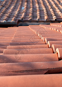 红砖屋顶紫外线排水沟材料壤土建筑业染色黏土手工业石板建筑学图片