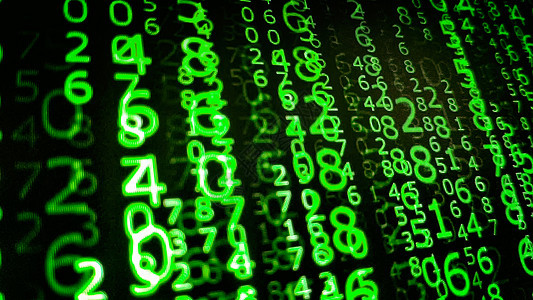 计算机屏幕矩阵背景上的二进制数编程黑色白色绿色蓝色编码溪流软件插图技术图片