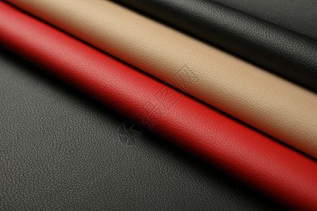 黑红色和米色白色皮革背景红色皮艺质量黑色奢华剪裁褐色装潢对角线材料图片