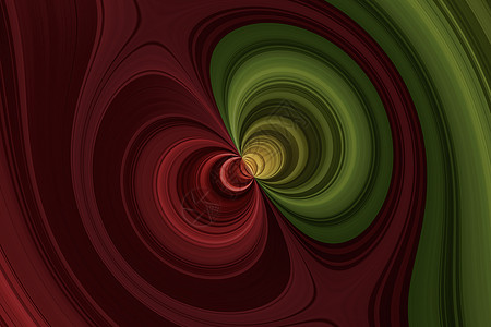 具有球形效果的多色曲线抽象红色和绿色背景图片