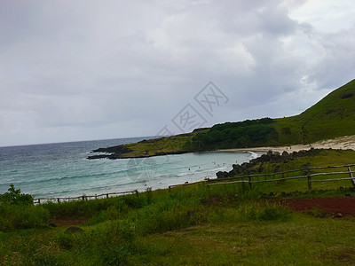 复活节岛 地貌 植被和海岸的自然性质雕像旅游海滩牧场日落崇拜海景旅行天空丘陵图片