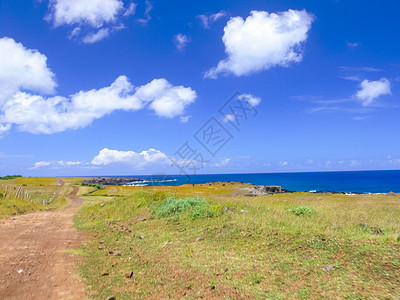 复活节岛 地貌 植被和海岸的自然性质蓝色海滩日落旅游情调天堂旅行天空异国海浪图片